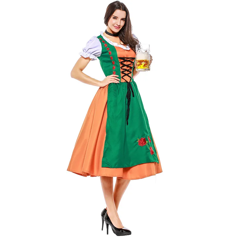 

Men's and women's beer suits German Meni's Dark Beer Festival costumes lovers bar service students promotion clothes Halloween