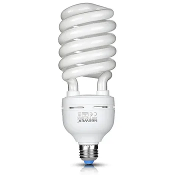 

Neewer 45W 110V 5500K Tri-phosphor Spiral CFL Daylight Balanced Light Bulb in E27 Socket for Photo and Video Studio Lighting