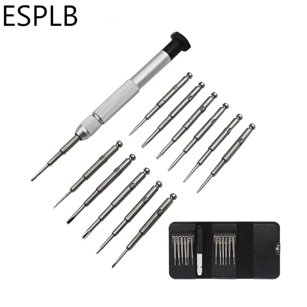 

ESPLB 25 in 1 Wallet Precision Screwdriver Set Kit Repair Tools for Laptop Cell Phone Glasses Watch
