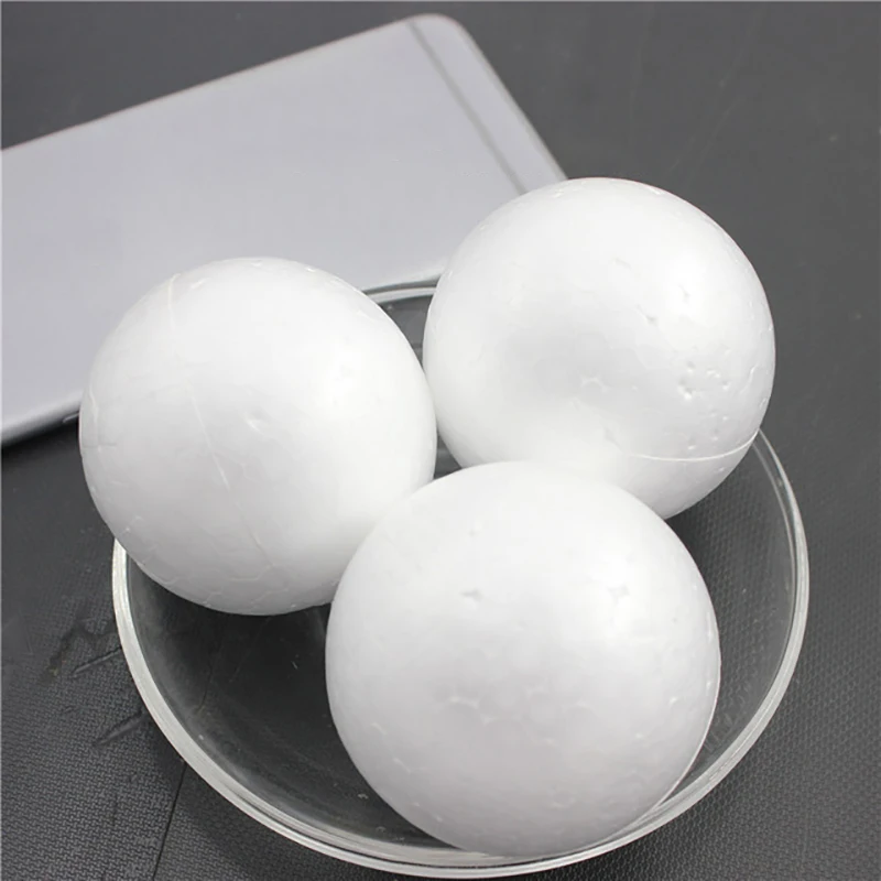 

Wedding Foam Ball decoration Modelling Polystyrene Styrofoam Foam Ball White Craft Balls For DIY Christmas Party Decor Supplies