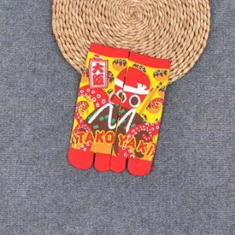 1 пара, носки унисекс в японском стиле с двумя пальцами, хлопковые носки с пальцами, сумка на ногу, Короткие хлопковые носки в стиле самурая, AAA0599 - Цвет: Design 24