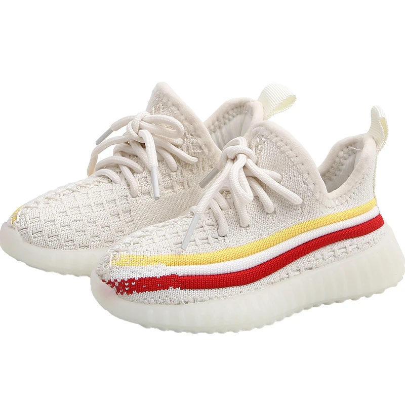 

Autumn 2019 Boys Girls Runner Mesh Sneakers Baby/Toddler/Little/Big Kid Lace-Up Casual Trainers Children School Brand Clay Shoes