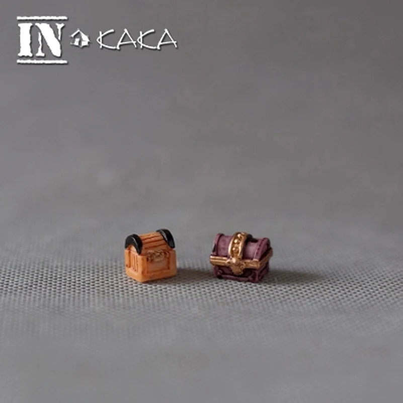 

2pcs retro mini box Database Home micro garden miniature decoration dollhouse figurines Figures Toys terrariums DIY accessories