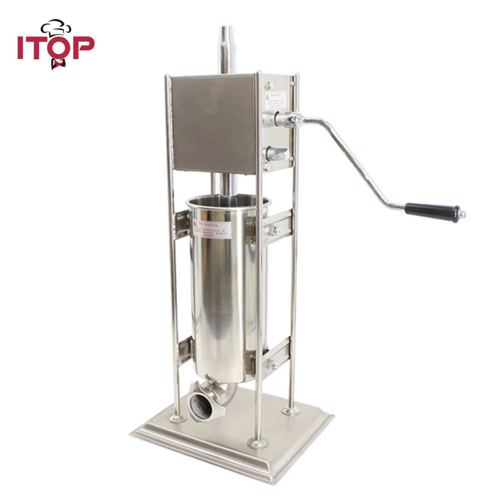 

ITOP 5L Stainless Steel Manual Spanish Donuts Churros Maker Machine Frying Machine Filler Food Processor With 5Pcs Nozzles