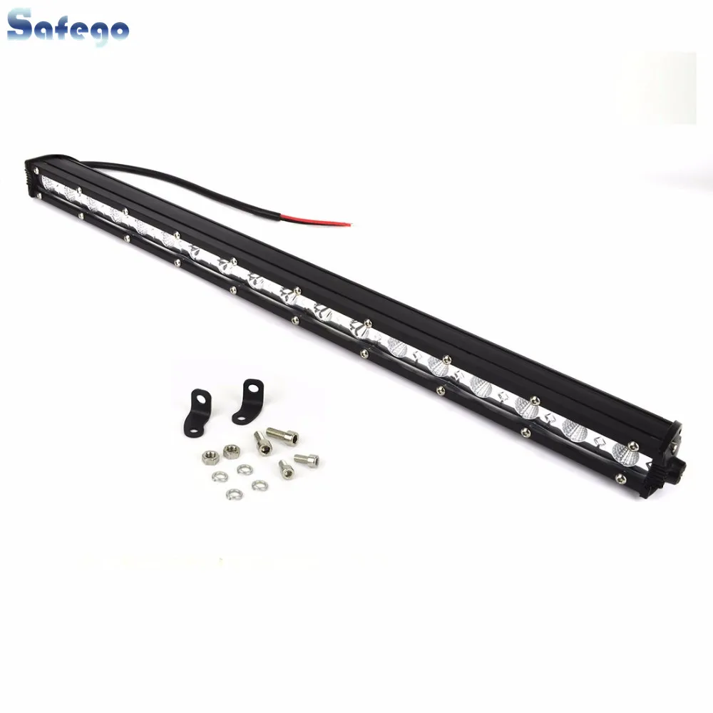 

Safego 54W Single LED Light Bar Offroad Led Work Lights Trucks Cars 4x4 SUV ATV Tractor Combo headlight bar for Tractors