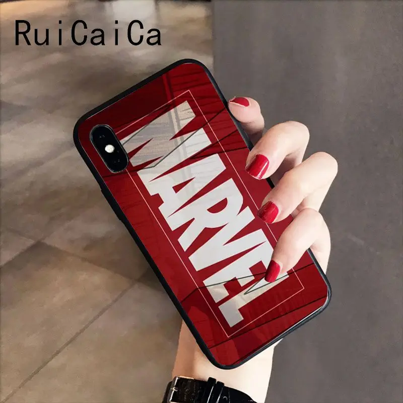 RuiCaiCa Марвел Супергерои из “Мстителей” ТПУ Мягкий силиконовый чехол для телефона чехол для iPhone 8, 7, 6, 6 S, 6 Plus, X XS Макс 5 5S SE XR 10 - Цвет: A3