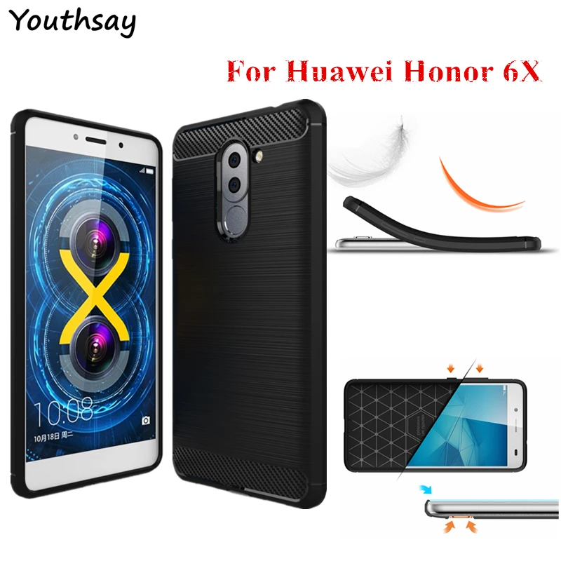 Чехол для телефона Huawei Honor 6X силиконовый защитный чехол из ТПУ 6X/Huawei GR5 2017 Fundas Youthsay