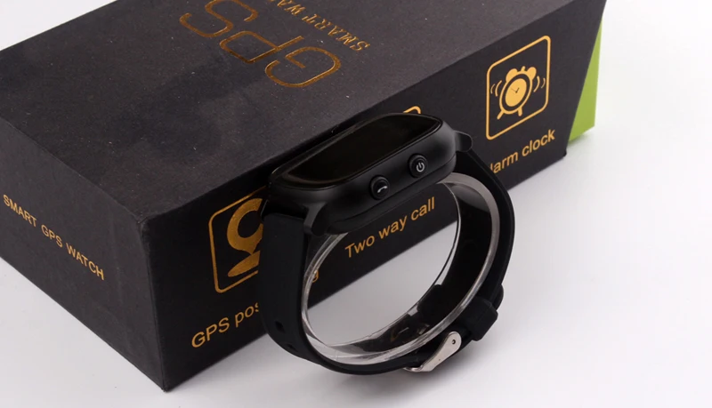 Дешево Oled экран черный T58 смарт font b gps b font LBS трекер локатор телефон часы для детей старшего ребенка студента умные часы с SOS дистанционным монитором