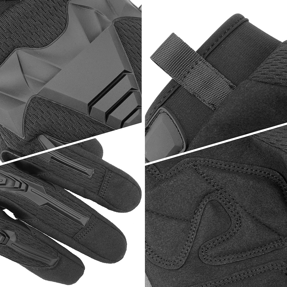 Motocicleta guantes de dedo completo a prueba de niños engranaje protector de goma para deportes al aire libre carreras Motocross ATV Moto hombres motocicleta
