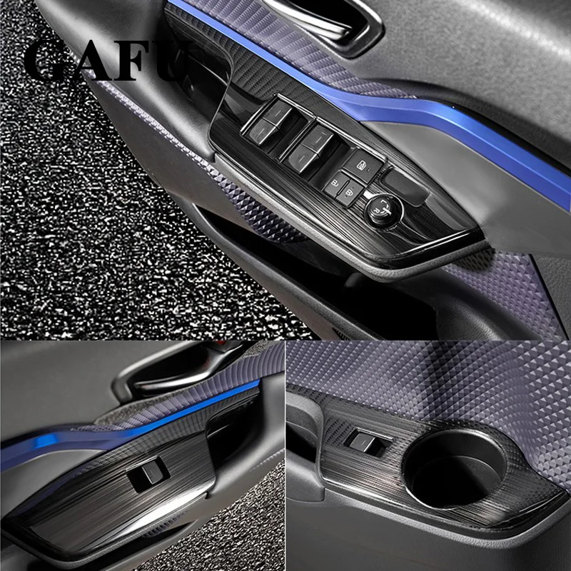 

For Toyota chr c-hr 2017 2018 ABS Matte Auto Interior Door Armrest Panel Window Button Cover Trim left-handle drive Accessories