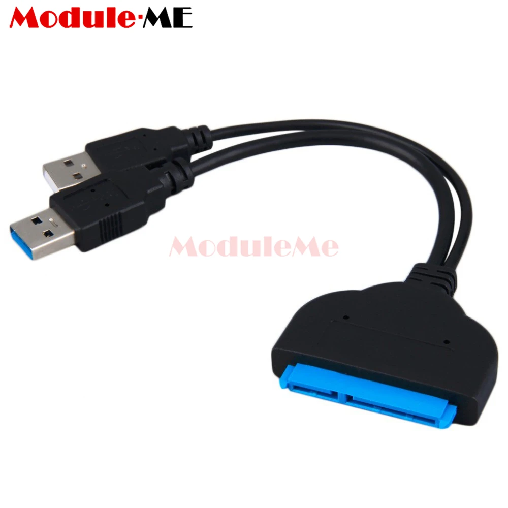 

1pcs USB 3.0 to SATA 22 Pin 2.5 Inch Hard Disk Driver SSD Adapter Cable Connector Converter Super Speed Hot Sale high quality