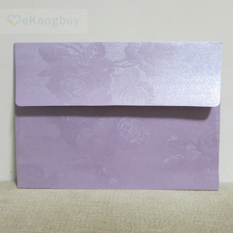 50 шт. светло-фиолетовый Флористический Конверт Приглашение подарок конверт