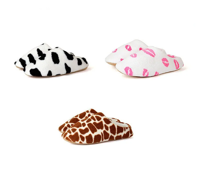 2016-Winter-Soft-Bottom-Indoor-Plush-Slipper-Leopard-Lips-Pattern-Home-Shoes-Pantufas-Pantufa-Thick-Floor