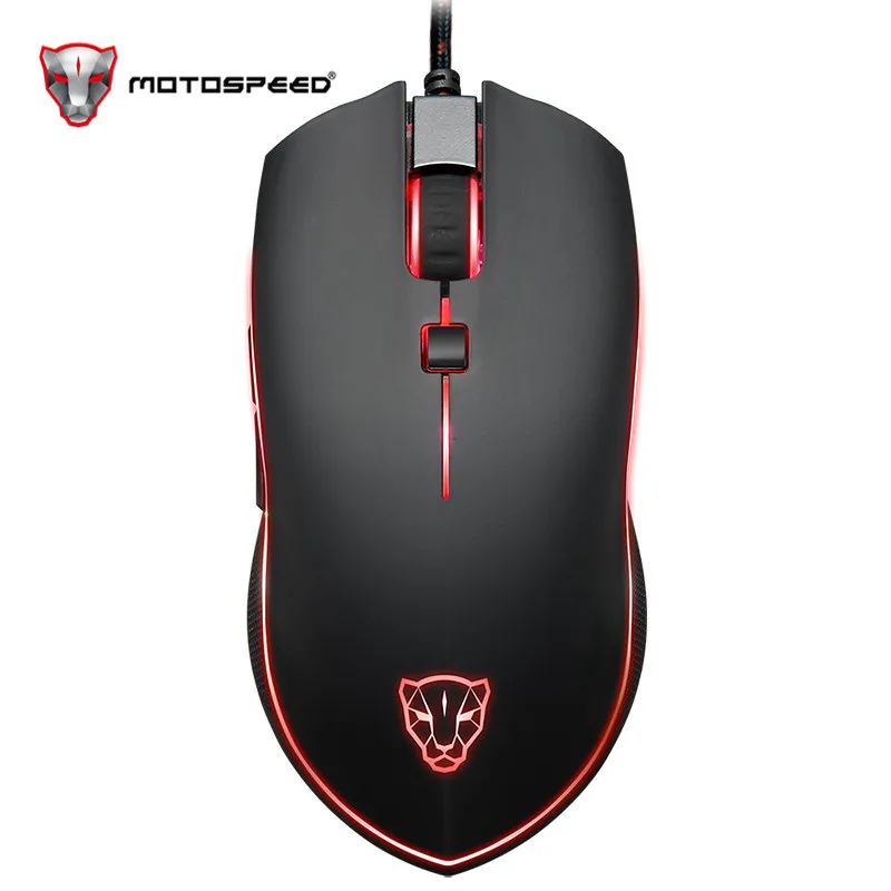 Motospeed V40 профессиональная игровая Проводная usb-мышь USB оптическая игровая мышь 3500 dpi эргономичная мышь RGB светодиодный подсветка для ПК ноутбука
