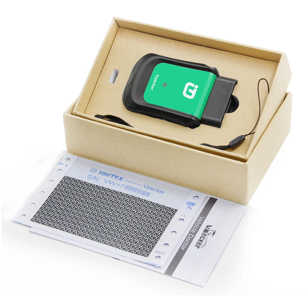 Автомобильный диагностический сканер Vpecker Easydiag E1 V9.0 Wi Fi/Bluetooth поддержка Windows XP ~