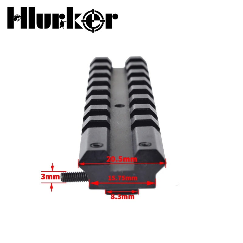HLURKER AK اكسسوارات الخلفية البصر السكك الحديدية نطاق جبل القضبان Picatinny ويفر للبصريات AEG AK47 AK74 البصر السكك الحديدية