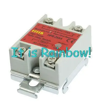 

Free Shipping 25Amps Temperature Control Solid State Relay w DIN Rail HPR-25AA