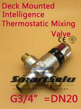 

Free shipping Brass G3/4" Thermostatic Mixing valve,automatic mixing valve,DN20 unfold mounted thermostatic valve mixer