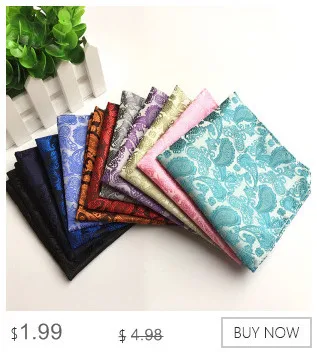 2018 Новый 25*25 см Для мужчин Пейсли Hanky цветочный Silk Pocket Square жаккардовые квадратный платок Свадебная вечеринка платок