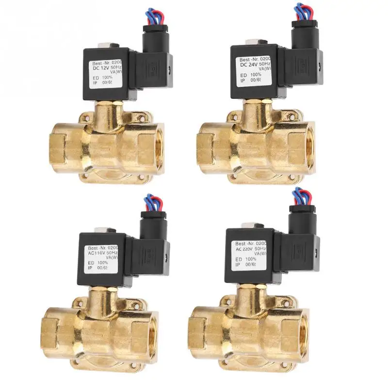 1 шт. электромагнитный клапан 12VDC/24/AC110V/220 V G1 1.6MPA 2 Way N/C мембранный Электрический