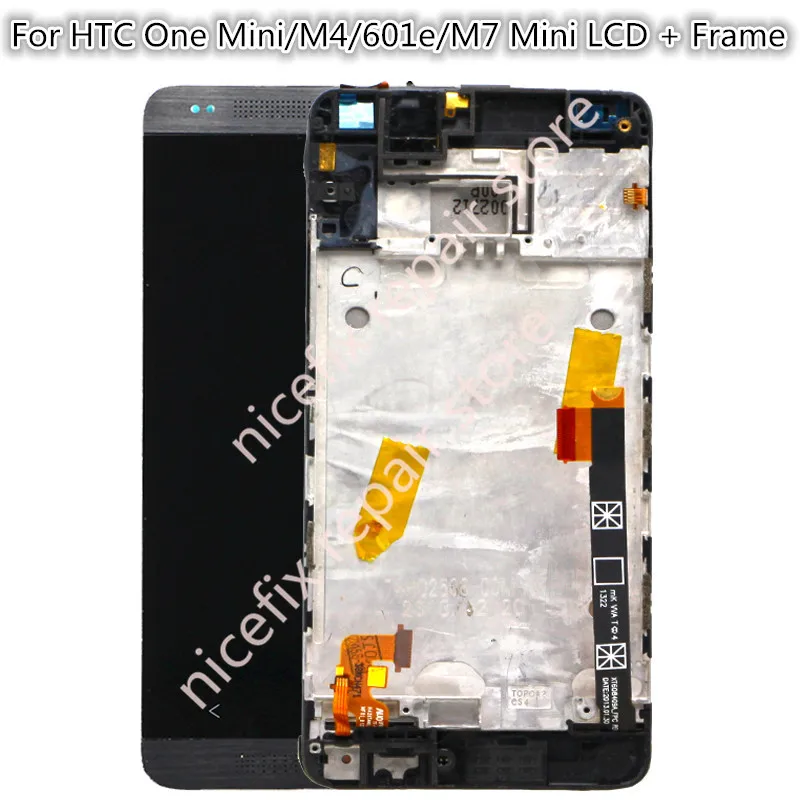 HTC one mini  m7 mini lcd with frame  (3)_
