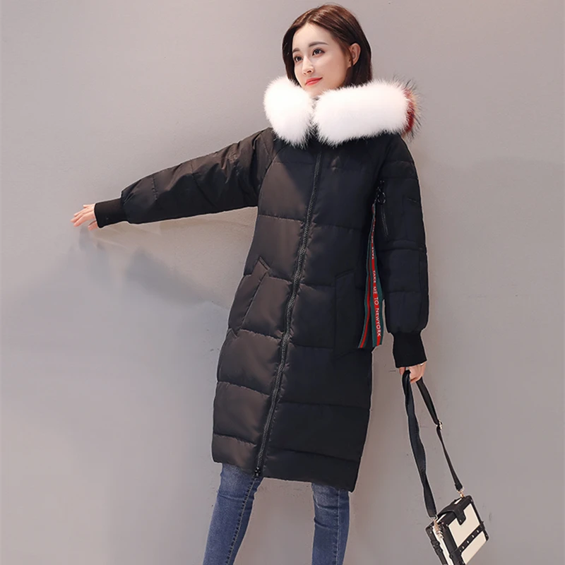 Fourrure army Manteaux Cy960 2018 Vestes D'hiver Manteau Survêtement Parka white Col Veste Green Black Épaississement Chaud Mince Grand Longue Femelle De Femmes qw0THEcAx