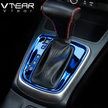 Vtear для Kia Rio 4 X-Line Gears рамка крышка внутренняя панель круг Декоративные Хромированные автомобиль-Стайлинг Аксессуары для формовки часть 2017