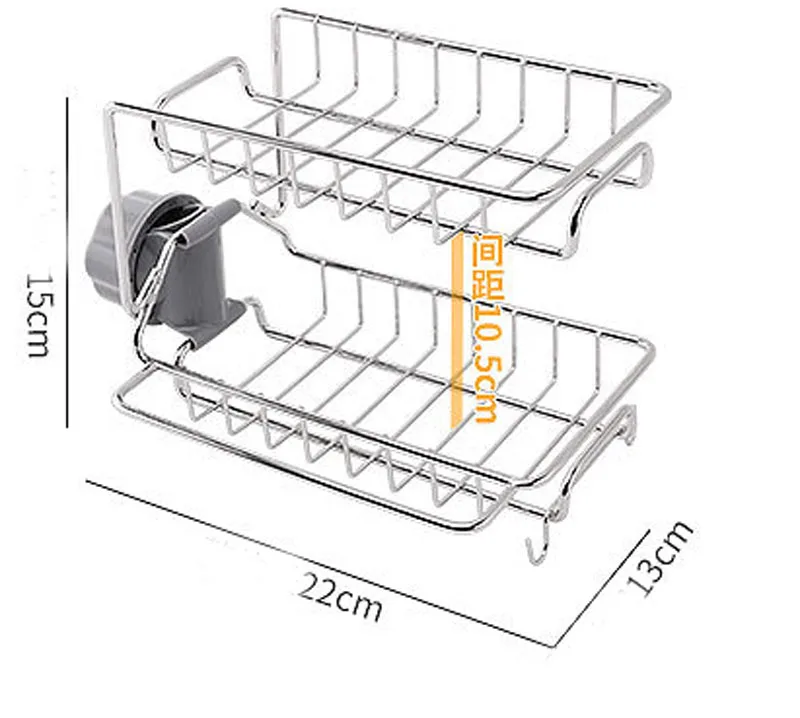 Кухонная раковина смеситель из нержавеющей стали сушилка вешалка держатель Полка губка пилинг нож лотки для хранения полочки-органайзеры