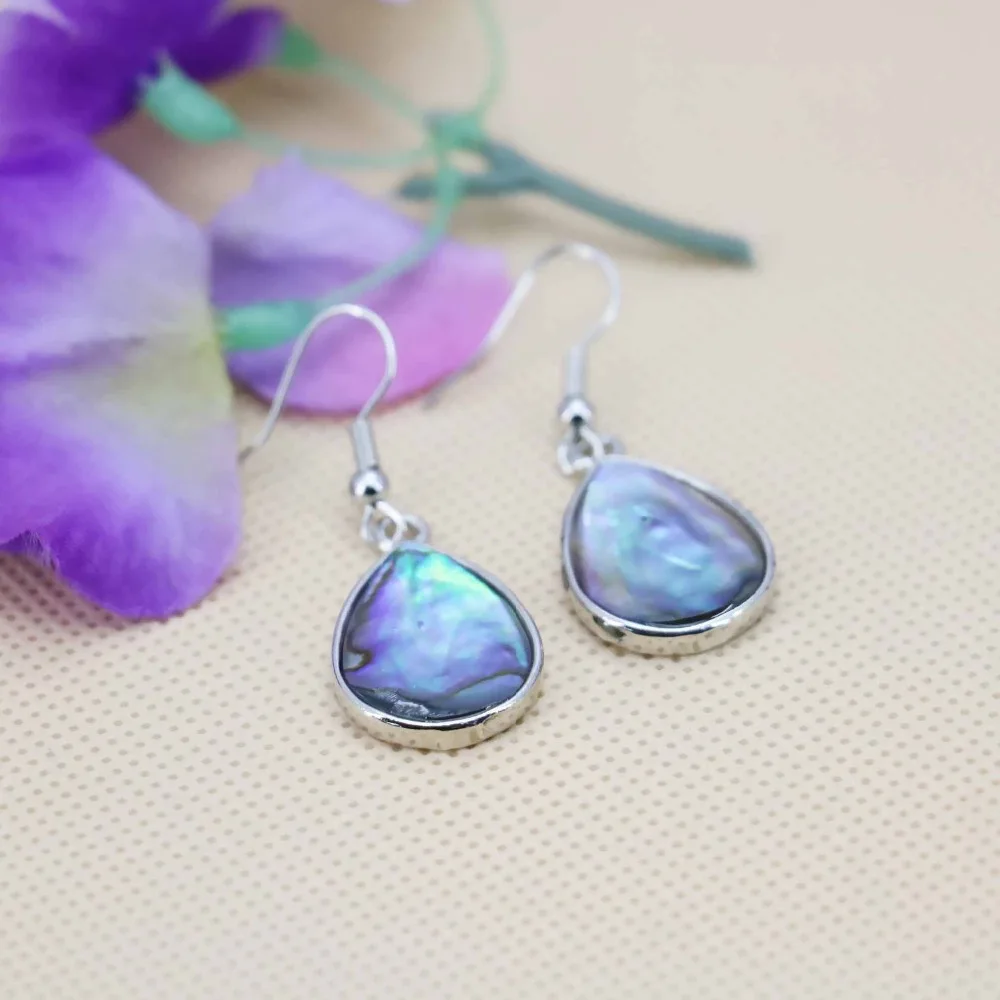 

15*20mm Beautiful Colour Abalone Seashells Earrings Eardrop Drop Shape Women Jewelry Design DIY Wholesale And Retail