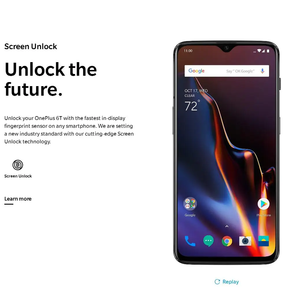 Global Firmware Oneplus 6T Mobile Phone 6.41\