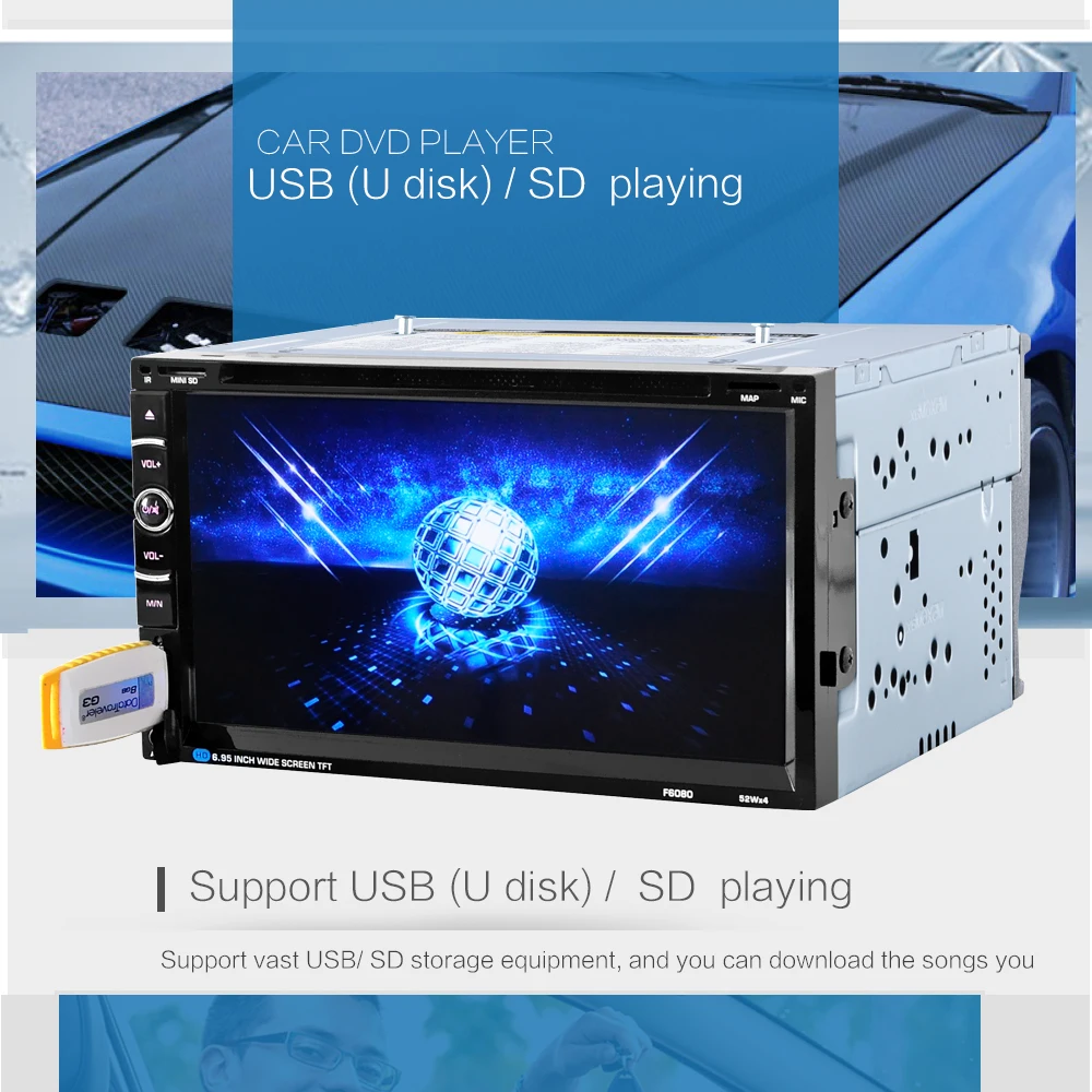 Excellent HD Autoradio Cassette Recorder Automagnitola 2 DIN Car Radio MP5 Carro Multimidia Player with GPS Navigation for Toyota Corolla 27