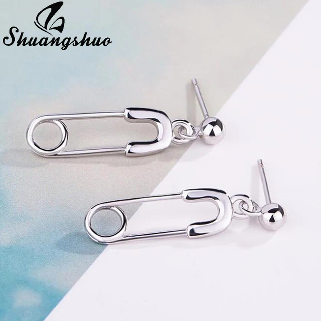 Special Price Shuangshuo Kpop Accessories Safety Pin Stud Earrings for Women Personality Earings Fashion Jewelry Punk Style Piercing Jewelry Special Price Shuangshuo Kpop Accessories Safety Pin Stud Earrings for Women Personality Earings Fashion Jewelry Punk Style Piercing Jewelry
