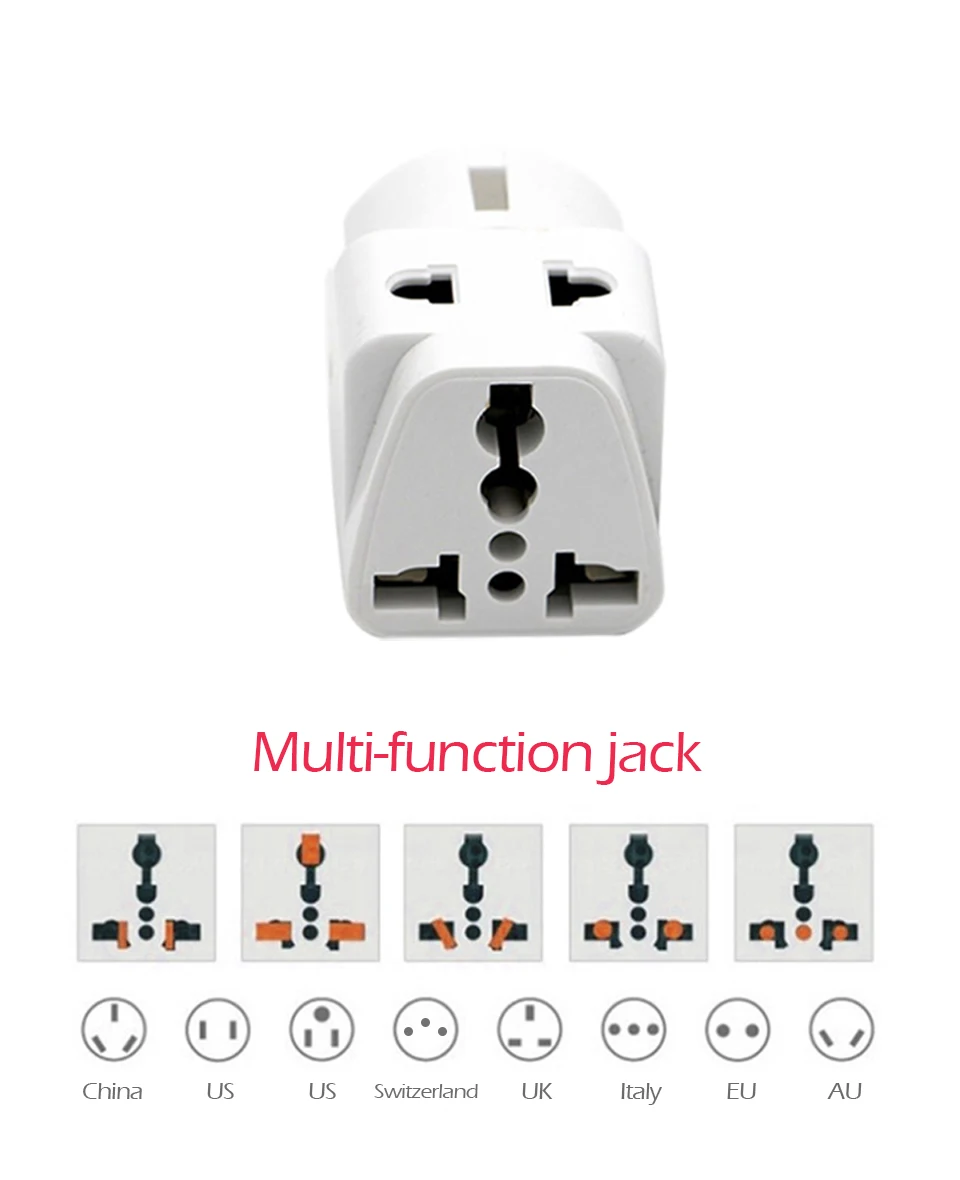 1PC European EU Plug Adapter High Quality Practical Universal US UK AU to EU Plug Travel Power Adaptor Electric Charger Sockets (11)