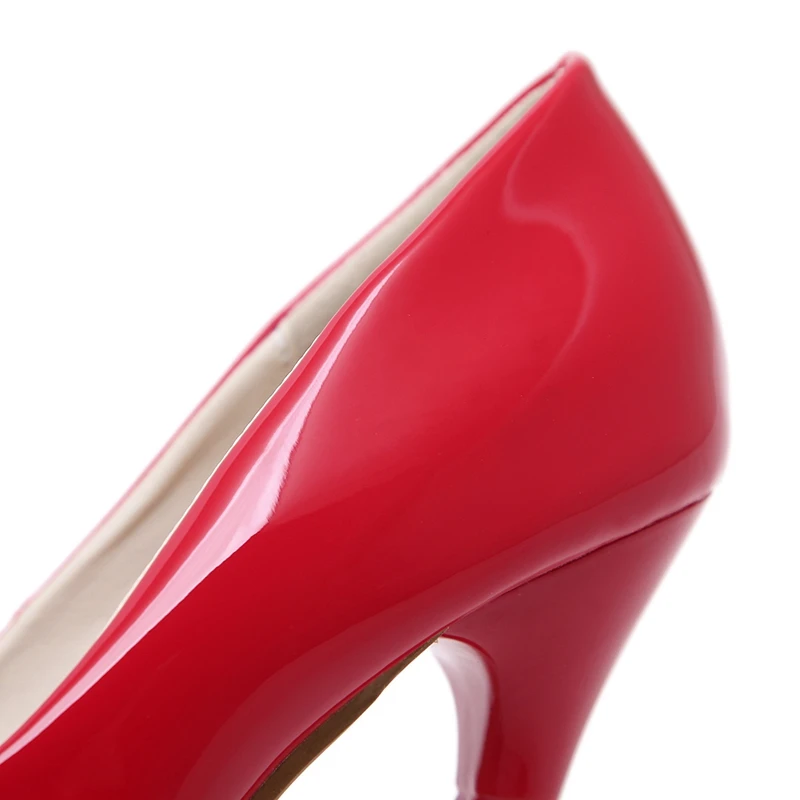 DiJiGirls/Новинка года; женские туфли-лодочки для ночного клуба на очень высоком каблуке 16 см; туфли на шпильках с закрытым носком; тонкие туфли из лакированной кожи