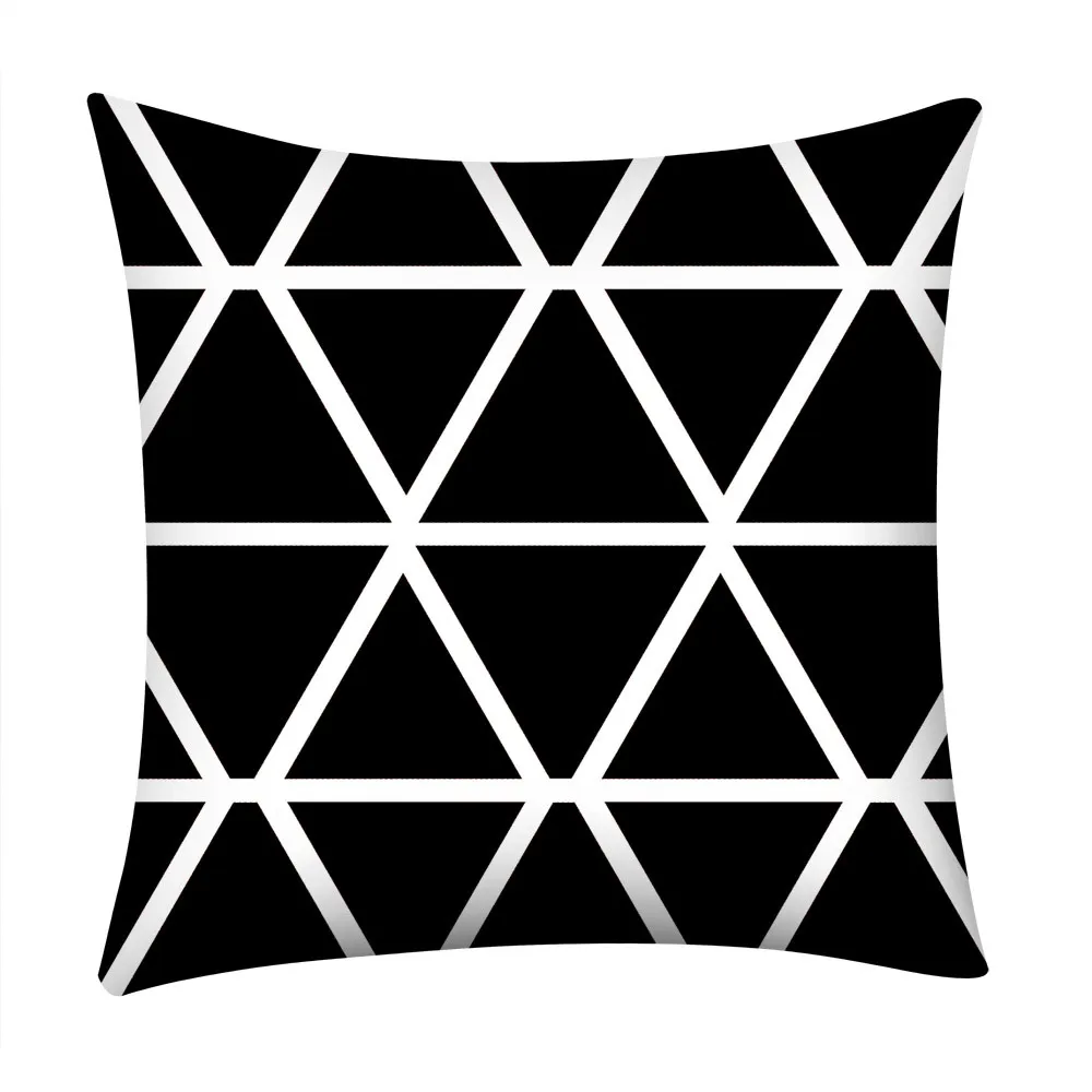 

Gajjar Black and White Geometric Decorative Pillowcases Polyester Throw Pillow Case Striped Geometric Pillowcase kussensloop 404