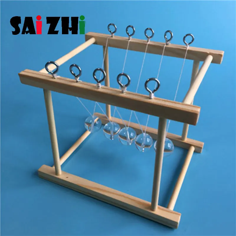 

Saizhi Model Toy Diy Newton Pendulum Developing Intellectual STEM Toy Science Physics Experiments Birthday Gift SZ3254