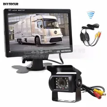 DIYSECUR Wireless 7inch Rear View font b Car b font Monitor IR Night Vision Waterproof CCD