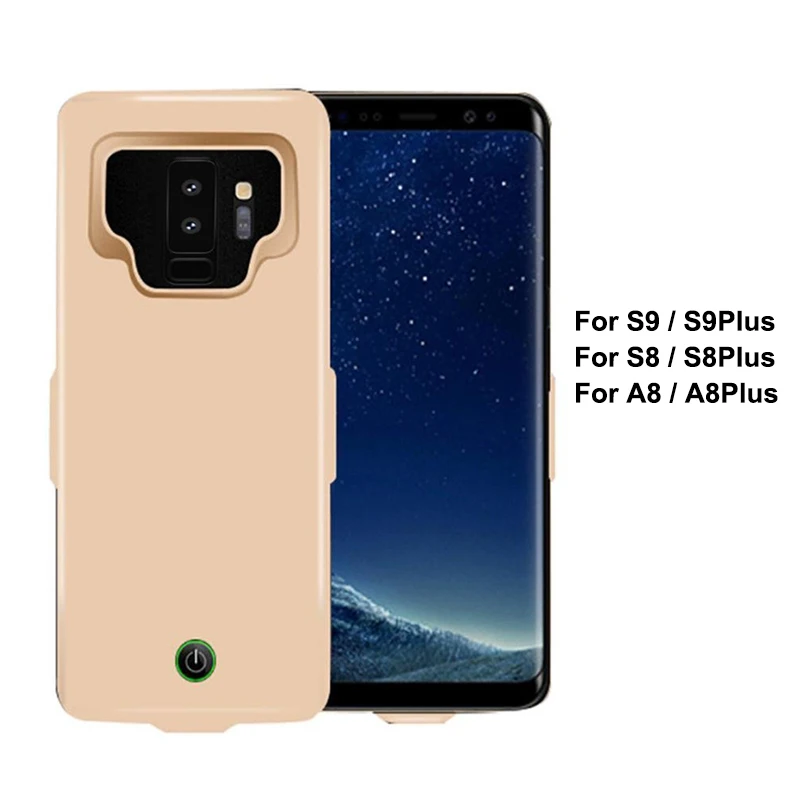 

For Samsung S9 S8 / 2018 A8 Plus Battery Case 7000mAh Portable Charging Case Protective Ultra Slim Extended Battery