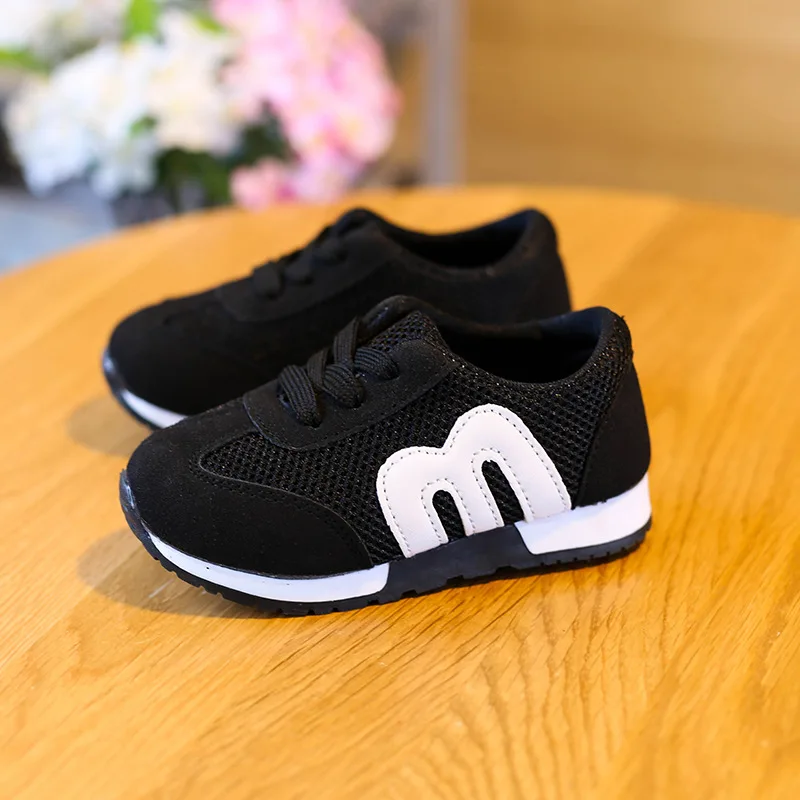 Children Sneakers New Spring Summer Kids Shoes Boys Fashion Mesh Sport Baby Girls Lace-up Shoes Breathable Shoes Size 21-30