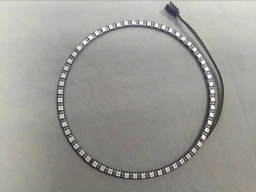 Светодиодный ring WS2812B 60 пикселей адресуемое кольцо 5 в пост. Тока полноцветный RGB