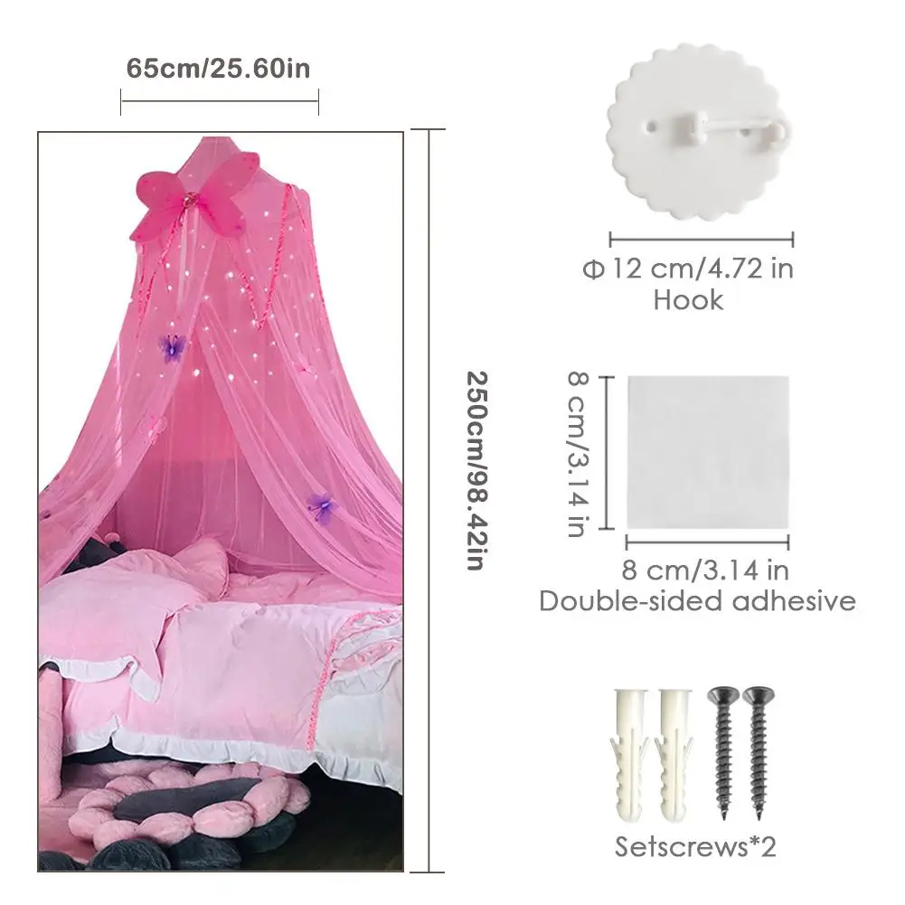Новые детские комнаты балдахин с балдахином Подзор противомоскитная сетка маленькая кровать навес украшения комнаты, анти-москитные колготки высококачественное Сетчатое платье