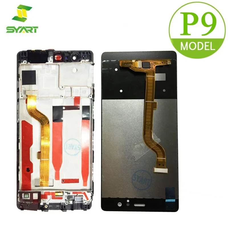 

For Huawei P9 LCD Display Touch Screen Digitizer Assembly With Frame + Free Tools For Huawei P9 EVA-L09 EVA-L19 5.2" LCDs Screen