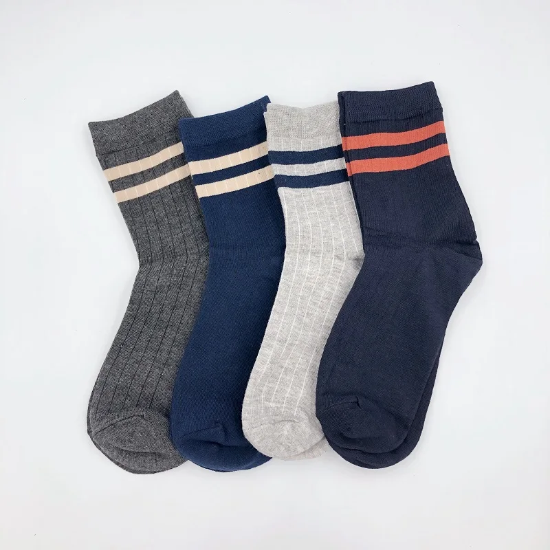 

New styles Warm Stripe Wool Socks Casual Sock Business Male Breathable Socks man Cotton combed Fashion socks