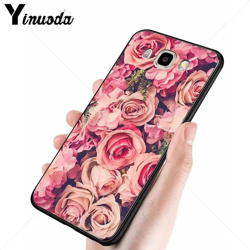 Yinuoda розовый цветок пион на вазе мягкий чехол для телефона Samsung Galaxy j2prime j4plus j6plus j7