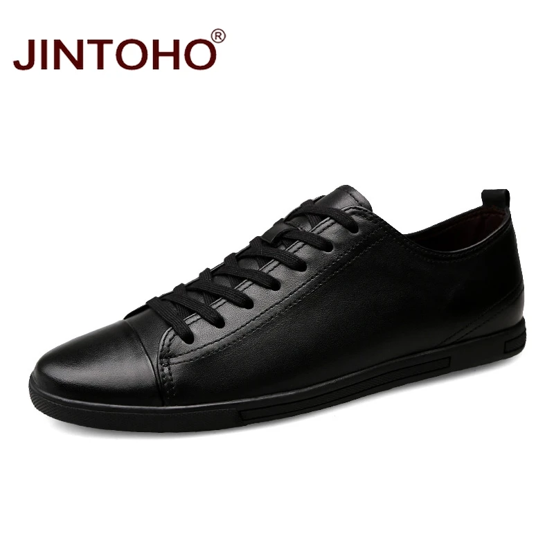 JINTOHO 2017 новые мужские туфли высокого качества брендовые из натуральной кожи