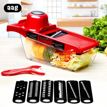 

Multifunction Vegetable Cutter Steel Blade Mandoline Slicer Potato Peeler Carrot Cheese Grater Kitchen Tools Vegetable Slicer
