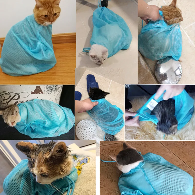 cat bath mesh bag