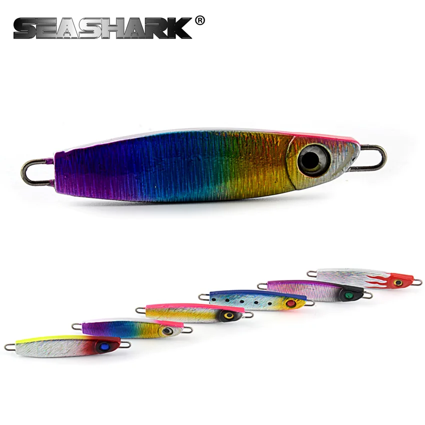 SEA SHARK 6 Color Metal Jigging Lure 8cm/3.15in 40g/1.06oz 1Pcs/Lot