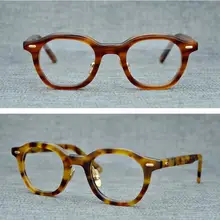 LKK ручной работы радиационные компьютерные очки для мужчин и женщин ретро маленькие очки по рецепту