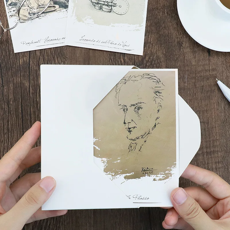

30 pcs /1lot Retro Start trace Greeting Card Postcards Birthday Bussiness Gift Card Set Message Card W-KP-1372
